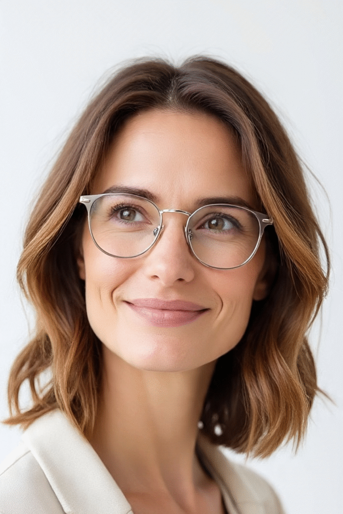25 Mejores Peinados para Mujeres de Más de 50 Años con Gafas